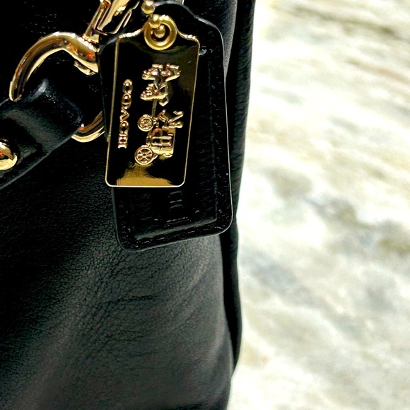 Coach Authentic Top Handle Black Saffiano Leather Crossbody/Handbag - Picture 8 of 12